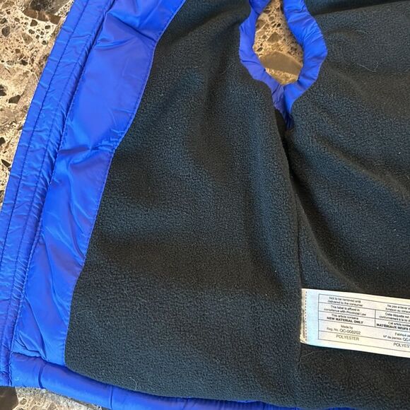 Mango | Royal Blue Infant Boys Hooded Puffer Vest - Picture 9 of 12